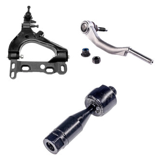 Dorman® - OE Solutions™ Front Driver Side Lower Control Arm with Ball Joint and Tie Rod End Kit