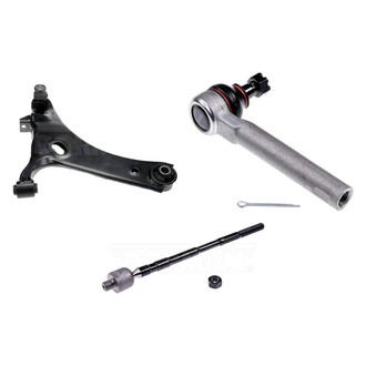 Dorman® - OE Solutions™ Front Driver Side Lower Control Arm with Ball Joint and Tie Rod End Kit