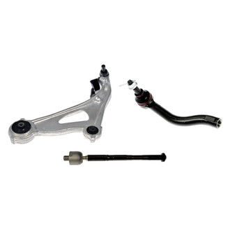 Dorman® - OE Solutions™ Front Driver Side Lower Control Arm with Ball Joint and Tie Rod End Kit