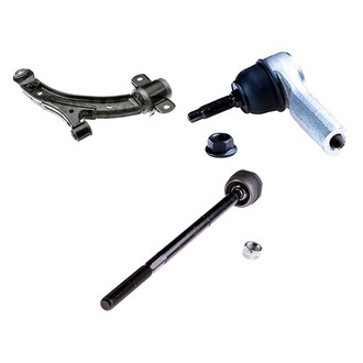 Dorman® - OE Solutions™ Front Driver Side Lower Control Arm with Ball Joint and Tie Rod End Kit