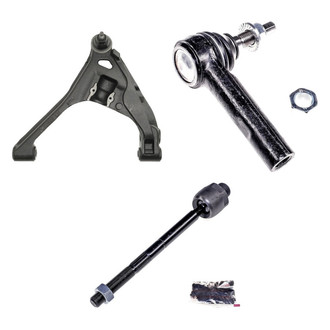 Dorman® - OE Solutions™ Front Driver Side Lower Control Arm with Ball Joint and Tie Rod End Kit