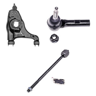 Dorman® - OE Solutions™ Front Driver Side Lower Control Arm with Ball Joint and Tie Rod End Kit