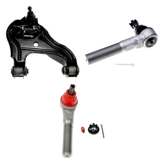 Dorman® - OE Solutions™ Front Driver Side Lower Control Arm with Ball Joint and Tie Rod End Kit