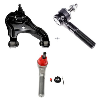 Dorman® - OE Solutions™ Front Driver Side Lower Control Arm with Ball Joint and Tie Rod End Kit