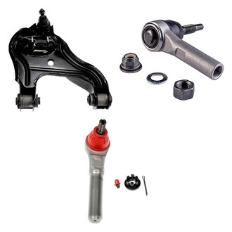 Dorman® - OE Solutions™ Front Driver Side Lower Control Arm with Ball Joint and Tie Rod End Kit