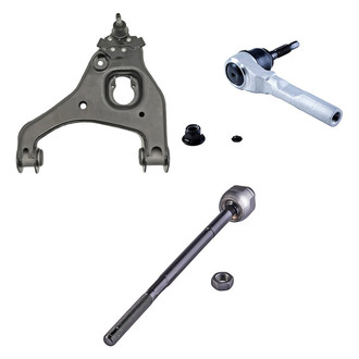 Dorman® - OE Solutions™ Front Driver Side Lower Control Arm with Ball Joint and Tie Rod End Kit