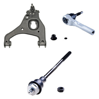 Dorman® - OE Solutions™ Front Driver Side Lower Control Arm with Ball Joint and Tie Rod End Kit