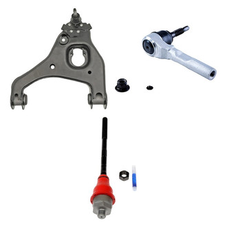 Dorman® - OE Solutions™ Front Driver Side Lower Control Arm with Ball Joint and Tie Rod End Kit