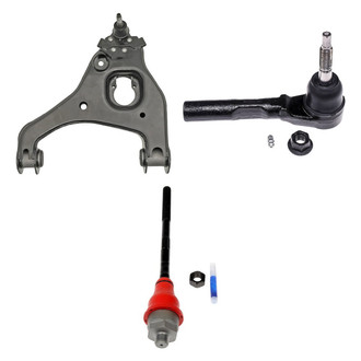 Dorman® - OE Solutions™ Front Driver Side Lower Control Arm with Ball Joint and Tie Rod End Kit