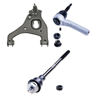 Dorman® - OE Solutions™ Front Driver Side Lower Control Arm with Ball Joint and Tie Rod End Kit
