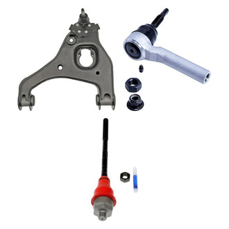 Dorman® - OE Solutions™ Front Driver Side Lower Control Arm with Ball Joint and Tie Rod End Kit