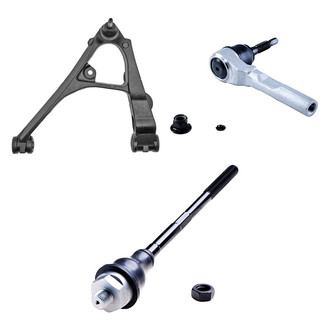 Dorman® - OE Solutions™ Front Driver Side Lower Control Arm with Ball Joint and Tie Rod End Kit
