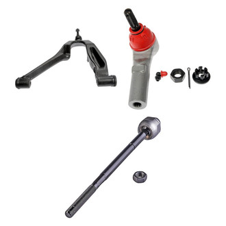 Dorman® - OE Solutions™ Front Driver Side Lower Control Arm with Ball Joint and Tie Rod End Kit