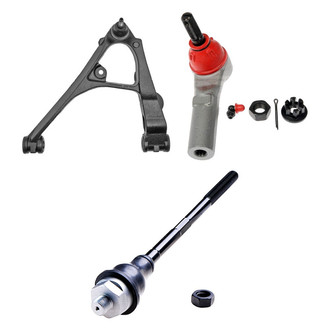 Dorman® - OE Solutions™ Front Driver Side Lower Control Arm with Ball Joint and Tie Rod End Kit
