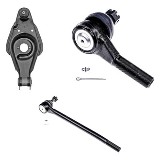 Dorman® - OE Solutions™ Front Driver Side Lower Control Arm with Ball Joint and Tie Rod End Kit