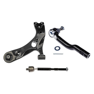 Dorman® - OE Solutions™ Front Driver Side Lower Control Arm with Ball Joint and Tie Rod End Kit