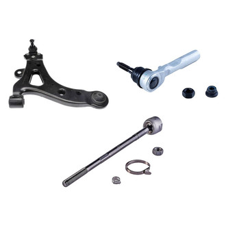 Dorman® - OE Solutions™ Front Driver Side Lower Control Arm with Ball Joint and Tie Rod End Kit