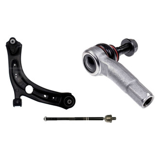 Dorman® - OE Solutions™ Front Driver Side Lower Control Arm with Ball Joint and Tie Rod End Kit