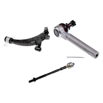 Dorman® - OE Solutions™ Front Driver Side Lower Control Arm with Ball Joint and Tie Rod End Kit