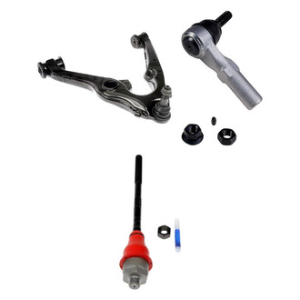 Dorman® - OE Solutions™ Front Driver Side Lower Control Arm with Ball Joint and Tie Rod End Kit