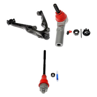 Dorman® - OE Solutions™ Front Driver Side Lower Control Arm with Ball Joint and Tie Rod End Kit