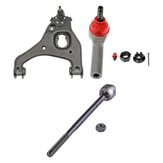 Dorman® - OE Solutions™ Front Driver Side Lower Control Arm with Ball Joint and Tie Rod End Kit