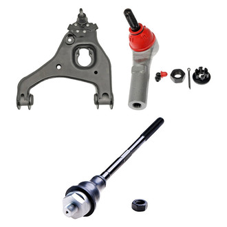 Dorman® - OE Solutions™ Front Driver Side Lower Control Arm with Ball Joint and Tie Rod End Kit