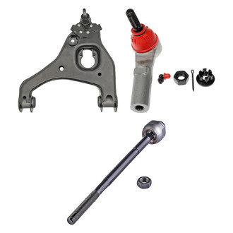 Dorman® - OE Solutions™ Front Driver Side Lower Control Arm with Ball Joint and Tie Rod End Kit