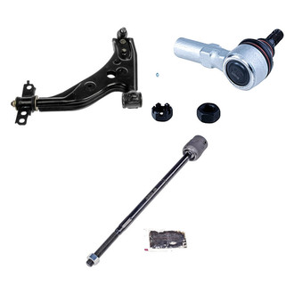 Dorman® - OE Solutions™ Front Driver Side Lower Control Arm with Ball Joint and Tie Rod End Kit