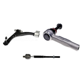Dorman® - OE Solutions™ Front Driver Side Lower Control Arm with Ball Joint and Tie Rod End Kit
