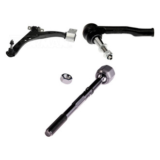 Dorman® - OE Solutions™ Front Driver Side Lower Control Arm with Ball Joint and Tie Rod End Kit