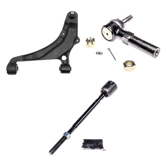 Dorman® - OE Solutions™ Front Driver Side Lower Control Arm with Ball Joint and Tie Rod End Kit