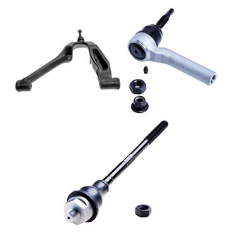 Dorman® - OE Solutions™ Front Driver Side Lower Control Arm with Ball Joint and Tie Rod End Kit