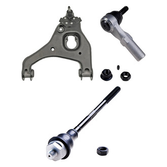 Dorman® - OE Solutions™ Front Driver Side Lower Control Arm with Ball Joint and Tie Rod End Kit