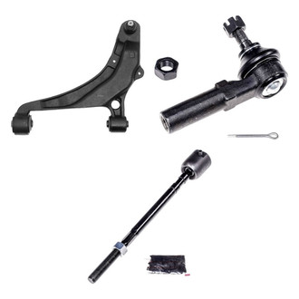Dorman® - OE Solutions™ Front Driver Side Lower Control Arm with Ball Joint and Tie Rod End Kit