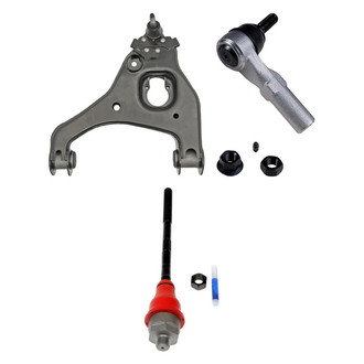 Dorman® - OE Solutions™ Front Driver Side Lower Control Arm with Ball Joint and Tie Rod End Kit