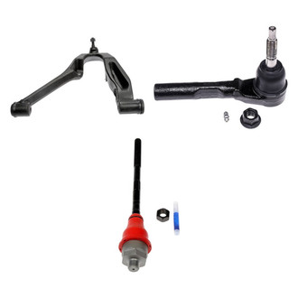 Dorman® - OE Solutions™ Front Driver Side Lower Control Arm with Ball Joint and Tie Rod End Kit