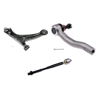 Dorman® - OE Solutions™ Front Driver Side Lower Control Arm with Ball Joint and Tie Rod End Kit