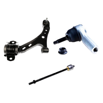 Dorman® - OE Solutions™ Front Driver Side Lower Control Arm with Ball Joint and Tie Rod End Kit