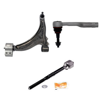 Dorman® - OE Solutions™ Front Driver Side Lower Control Arm with Ball Joint and Tie Rod End Kit