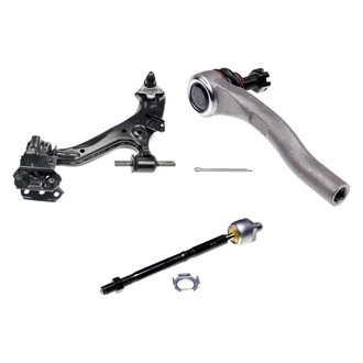 Dorman® - OE Solutions™ Front Driver Side Lower Control Arm with Ball Joint and Tie Rod End Kit