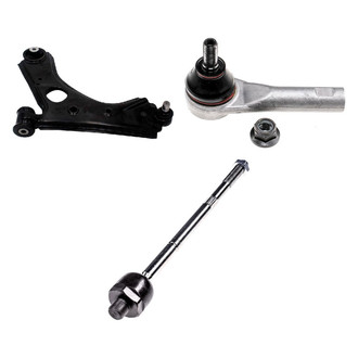 Dorman® - OE Solutions™ Front Driver Side Lower Control Arm with Ball Joint and Tie Rod End Kit
