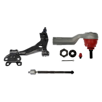 Dorman® - OE Solutions™ Front Driver Side Lower Control Arm with Ball Joint and Tie Rod End Kit