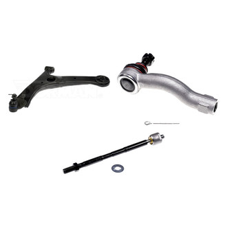 Dorman® - OE Solutions™ Front Driver Side Lower Control Arm with Ball Joint and Tie Rod End Kit