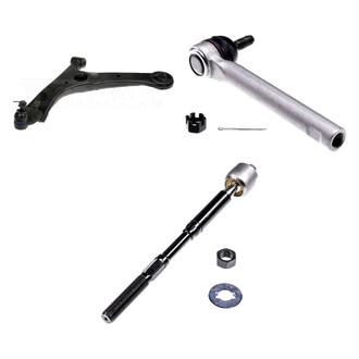 Dorman® - OE Solutions™ Front Driver Side Lower Control Arm with Ball Joint and Tie Rod End Kit