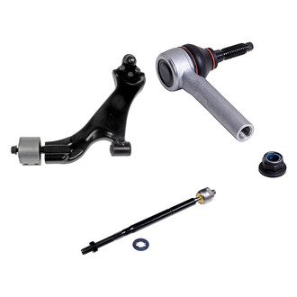 Dorman® - OE Solutions™ Front Driver Side Lower Control Arm with Ball Joint and Tie Rod End Kit