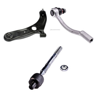 Dorman® - OE Solutions™ Front Driver Side Lower Control Arm with Ball Joint and Tie Rod End Kit