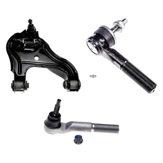 Dorman® - OE Solutions™ Front Driver Side Lower Control Arm with Ball Joint and Tie Rod End Kit