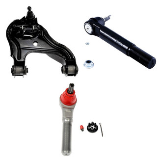 Dorman® - OE Solutions™ Front Driver Side Lower Control Arm with Ball Joint and Tie Rod End Kit