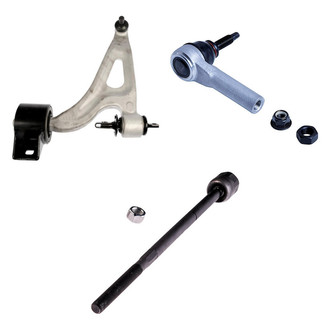 Dorman® - OE Solutions™ Front Driver Side Lower Control Arm with Ball Joint and Tie Rod End Kit